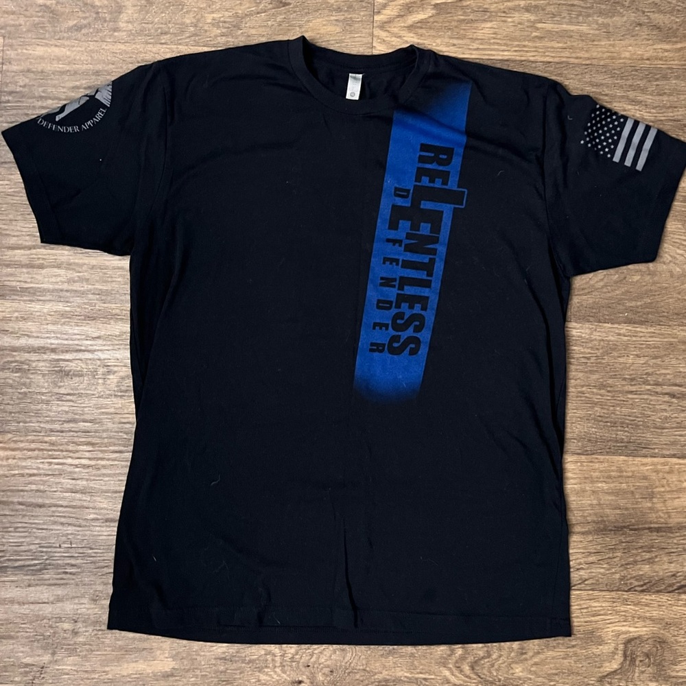 RELENTLESS DEFENDER | Bleed Blue Tee
